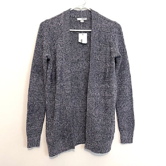 NEW NWT SONOMA Allover Stitch Cardigan Teal Lilac Lavender Pink Open Sweater XS - Picture 2 of 14